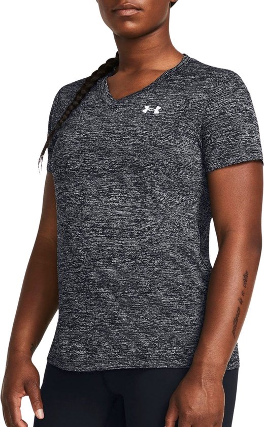 Under Armour Tech SSV- Twist Chemise de sport pour femme - Zwart - Taille M