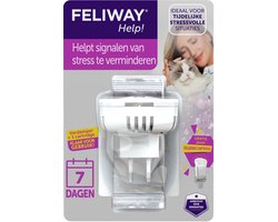 Feliway Help! - Verdamper + Cartridge - 7 dagen - Kat - Tijdelijke spannende situaties voor je kat