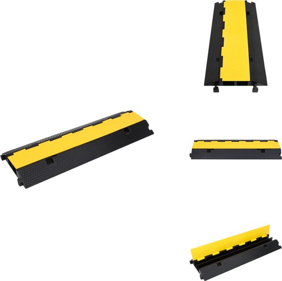 Vidaxl kabelbeschermers drempel 4 st 98,5 cm geel