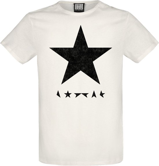 David Bowie Amplified Collection - Black Star Heren T-shirt - gebroken wit - XL