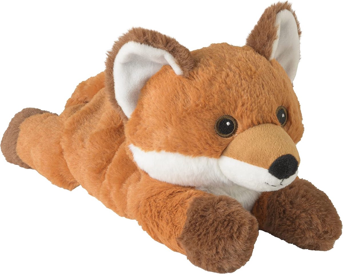 Zachte Liggende Vos Magnetronknuffel met Lavendel - 33 CM