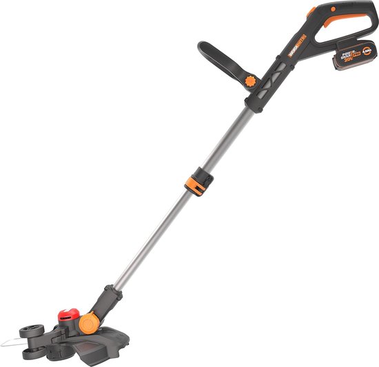 WORX Nitro WG173E.9 - Cortabordes con batería (20 V, Potente Motor sin escobillas, círculo de Corte de 33 cm, Comodidad de Uso Gracias al Mango de Goma, Compatible con PowerShare, sin batería WORX Nitro WG173E.9 - Cortabordes con batería (20 V, Potente Motor sin escobillas, círculo de Corte de 33 cm, Comodidad de Uso Gracias al Mango de Goma, Compatible con PowerShare, sin batería