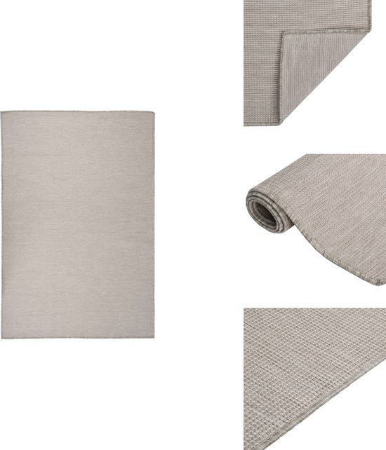 vidaXL Vloerkleed ZIZUR binnen en buiten 120x170 cm jute look | Leen Bakker