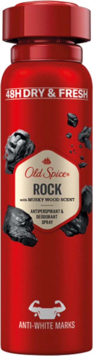 Goedkoopste Old Spice Deospray 150ml Rock