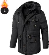 Nivard Winter Jacket - Parka - Homme - Hiver - Veste - Adulte - Élégant - Avec capuche - Zwart - L