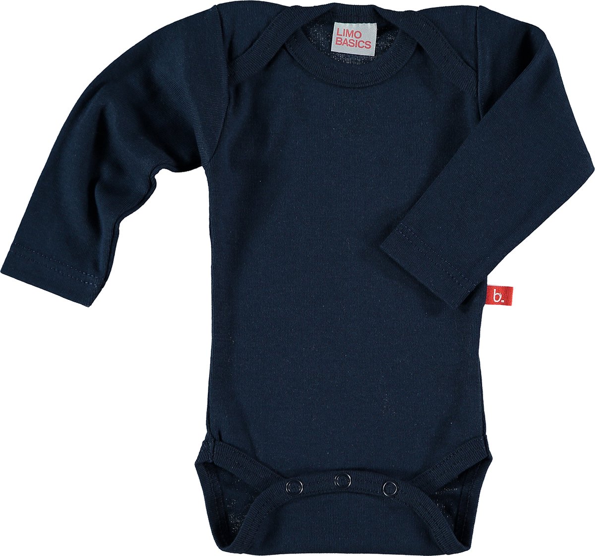 Romper lange mouw bio katoen donkerblauw 80