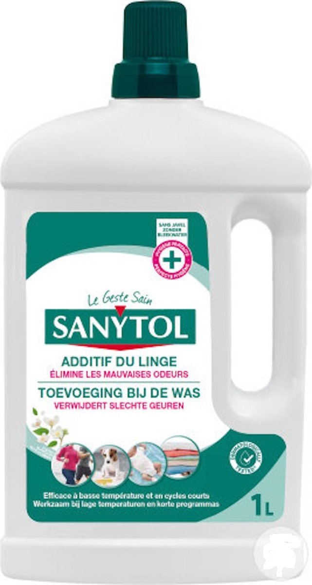 SANYTOL voor wasgoed met witte bloemen - 4 x 1L