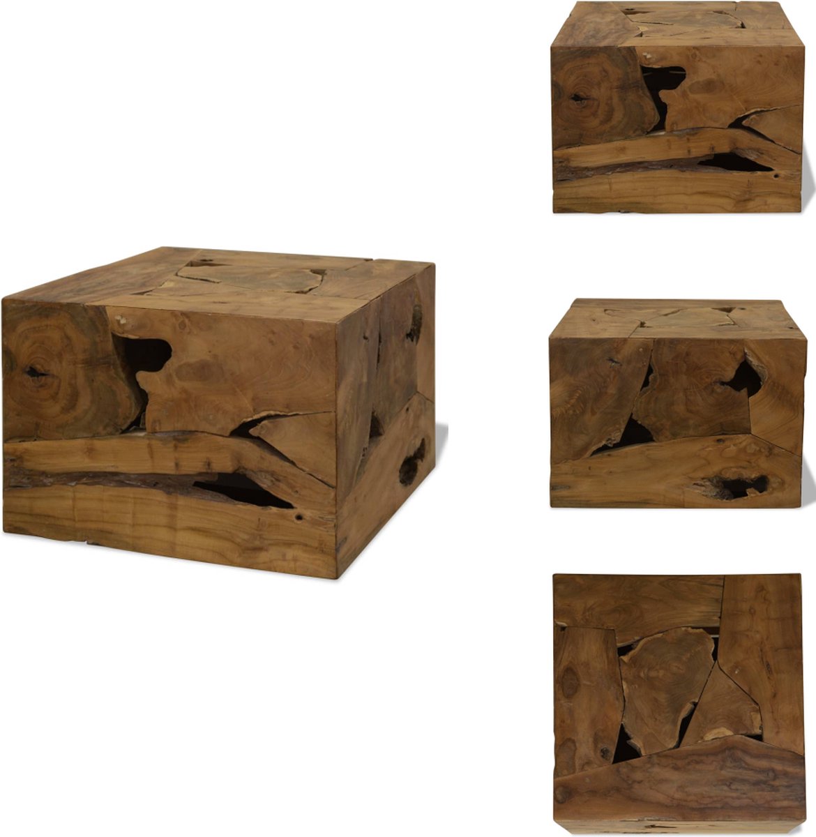 Teak Bijzettafel - 50 Tot 69 Cm / Table / Furniture
