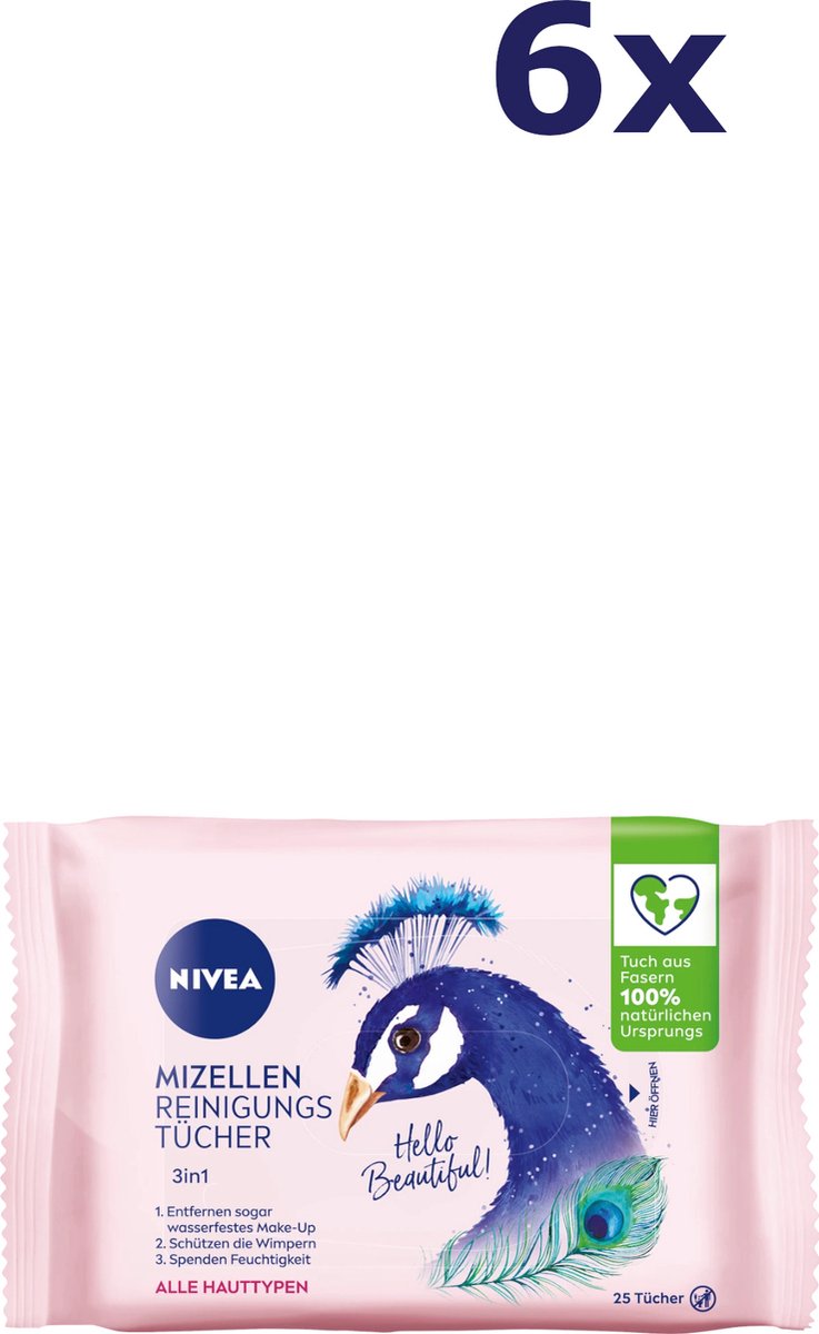 Goedkoopste 6x Nivea Visage gezichtsreinigingsdoekjes 25 stuks