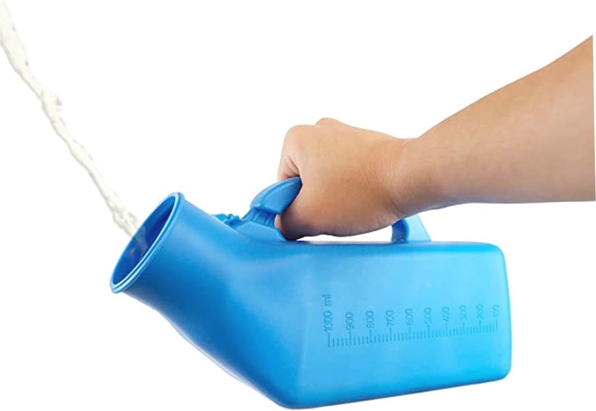 Draagbare Urineflessen voor Mannen - Morsen Proof en Ideaal voor Reisziekenhuizen - 1200 Ml
