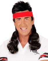 WIDMANN - Jaren 80 hoofdband met mullet