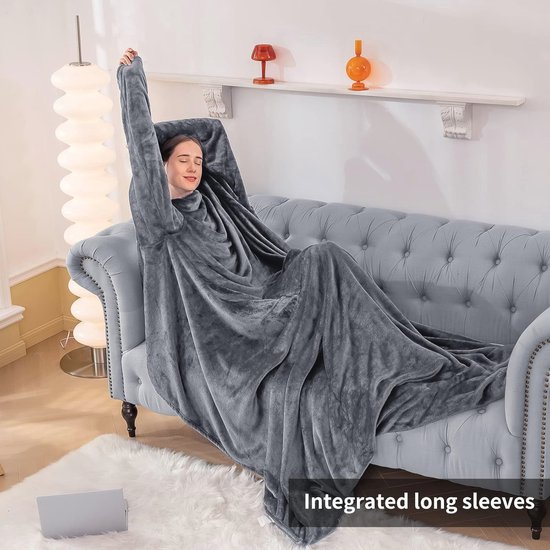 Thigies Oversized Hoodie Dames Snuggle Hoodie,Draagbare Hoodiedeken voor Volwassenen