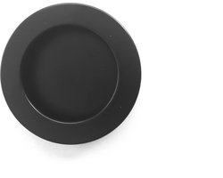 Komgreep ZWART MAT rond Ø 40 mm, schuifdeurgreep, schuifdeurkom, ladegreep, deurgreep black noir, H018