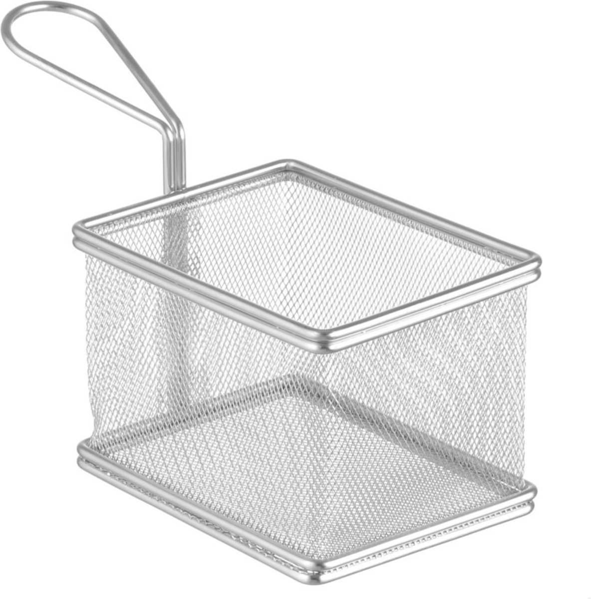 HENDI Mini frituurmandjes – roestvrij staal – vaatwasmachinebestendig – 125x100x85 mm