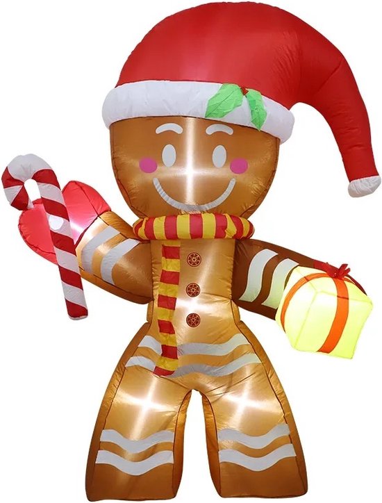 Grote opblaasbare kerstbal - Kerstdecoratie voor de woning - Eminza
