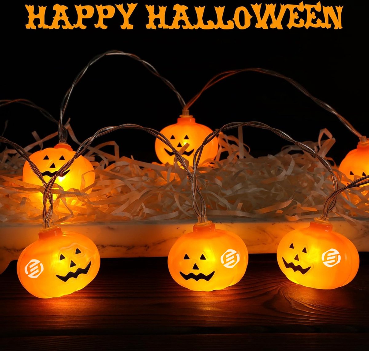 Equivera Halloween Decoratie - Halloween Versiering - Horror Versiering - voor Binnen en Buiten - Spin, Heks, Skelet, Pompoen en Spoken - 2024