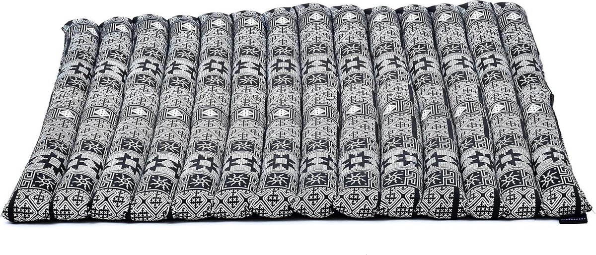 Square Floor Seat Cushion for Meditation Exercises - Light Yoga Mat Filled with Eco-Friendly Kapok