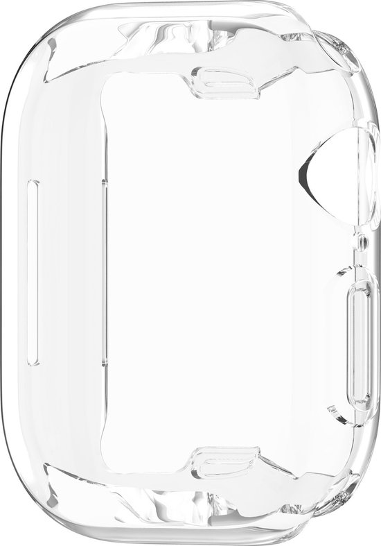 Strap-it Schokabsorberend TPU bescherm hoesje - soft case geschikt voor de Apple Watch series 10 / 11 - maat 46mm (transparant)