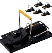Wonact Muizenval - Muizenvallen voor binnen en buiten - 6 stuks - Mouse trap - Muizenklem - 100% pakkans - Muizengif Alternatief