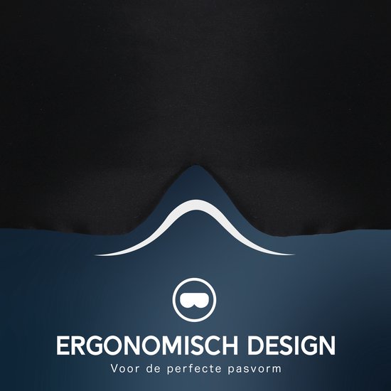Umisleep 3D-gewogen slaapmasker, dames, heren, stress- en hoofdpijnverlichting, 120 gr., lichtblokkering, comfortabele pasvorm, verstelbare band, perfect op reis, korte rustpauze, volledige nachtrust