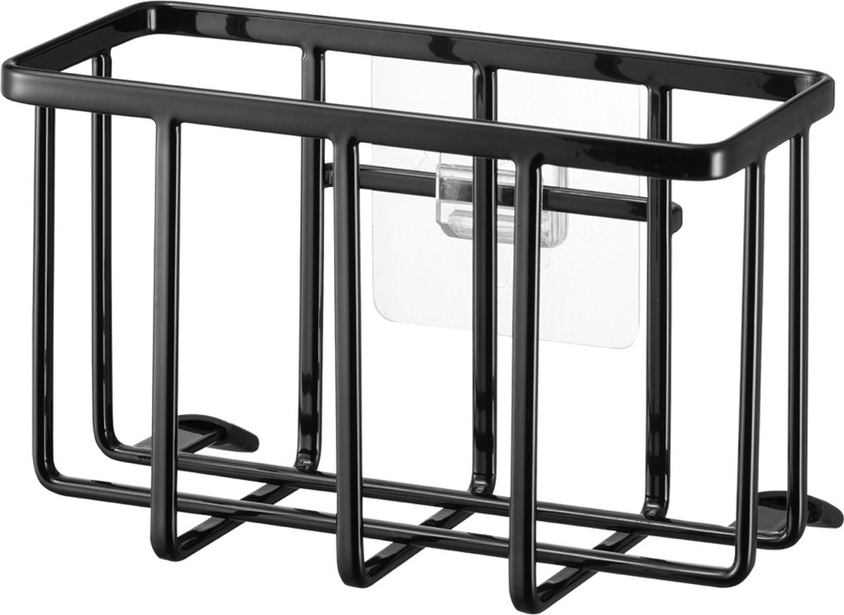 Yamazaki Zelfklevend Gootsteen/Wastafel Mandje - S - Tower - Zwart