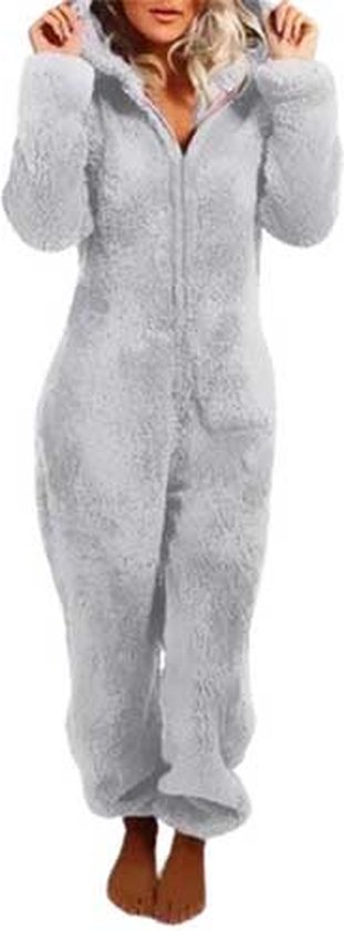 Pyjama chaud pour femme Combinaison Capuche Combinaison avec