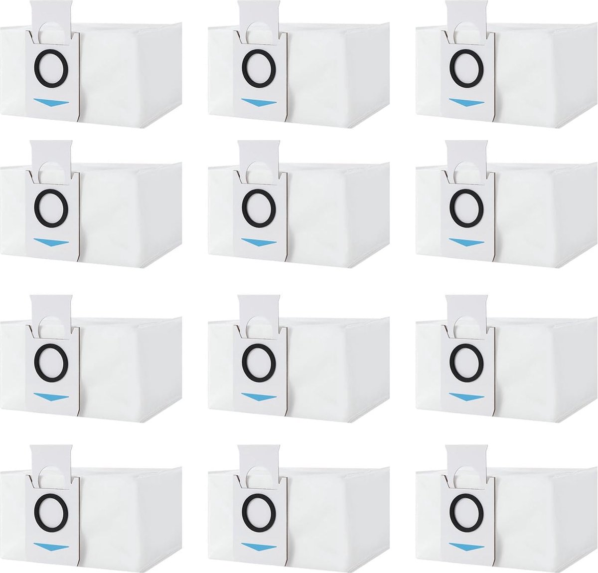 12 stuks stofzakken accessoires, grote capaciteit stofzuigerzakken, reserveonderdelen, geschikt voor Ecovacs Deebot X1 Omni & X1 e Omni robot zuigstation