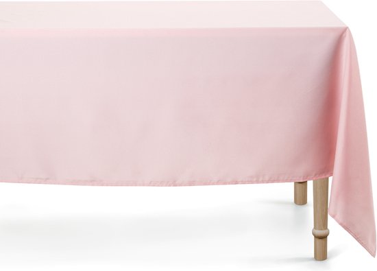 Tafellaken / tafelkleed 180 x 300cm oud roze - feest tafellaken huwelijk - diner - gala - receptie