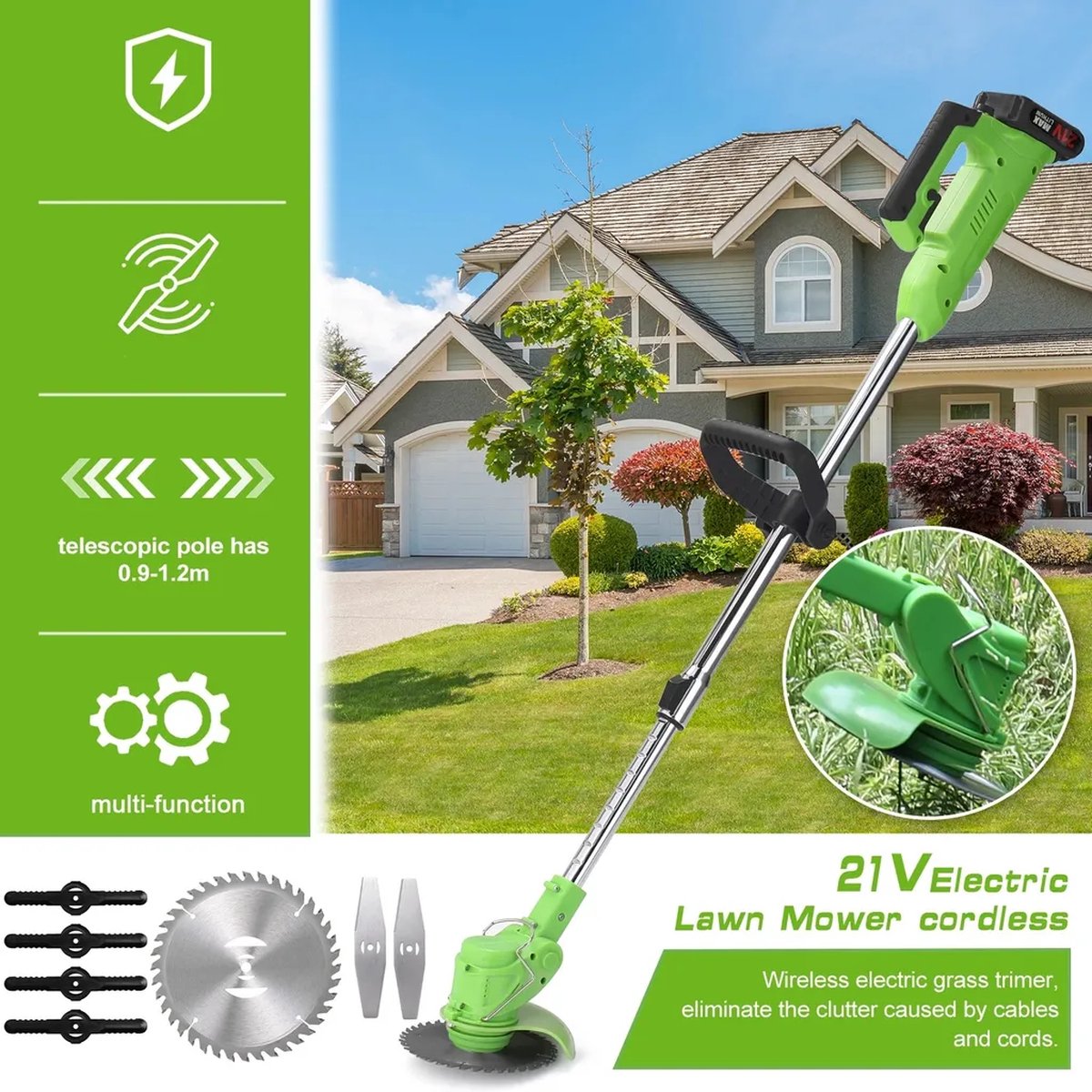 Parkside accu grasmaaier 20 v aanbieding bij Lidl