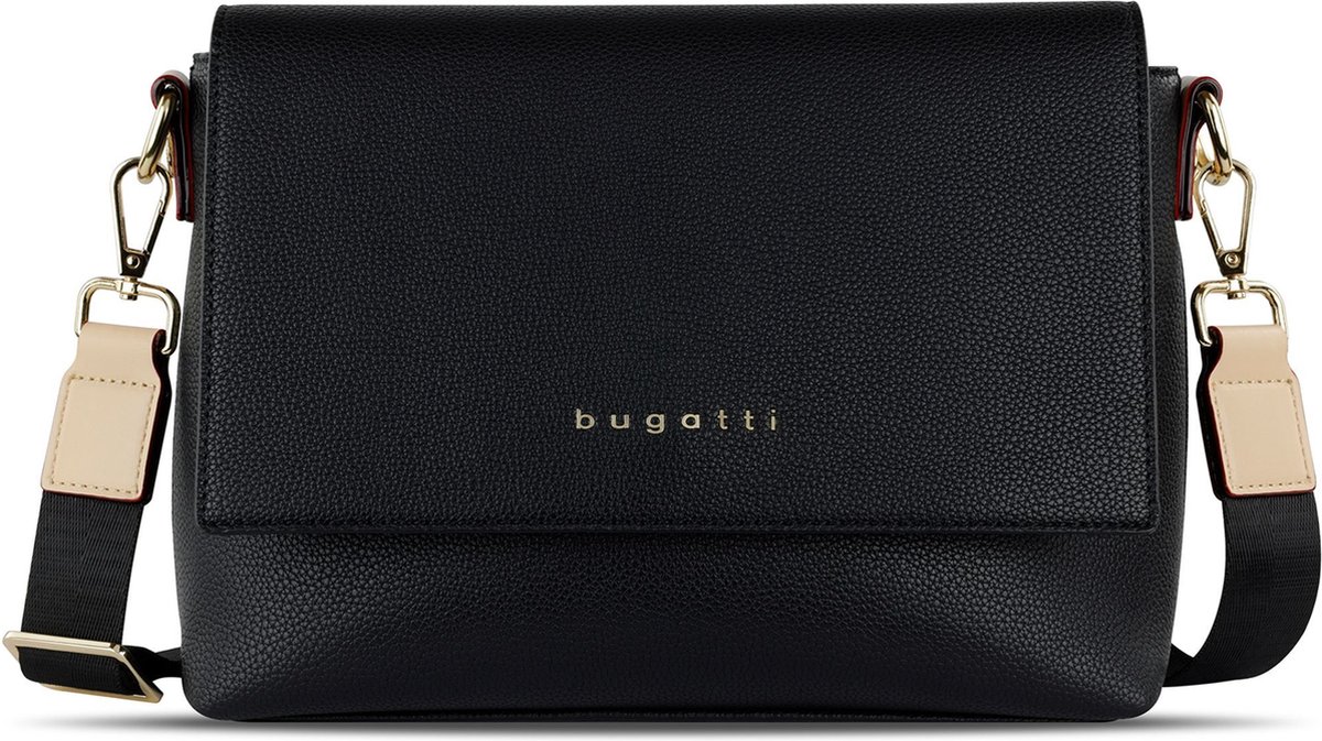 bugatti Schoudertas Ella Shoulder Bag Black Zwart