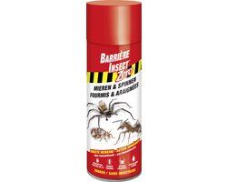 Barrière Insect Zero Mieren & Spinnen - 100% fysieke werking - gebruik binnen en buiten - vlekt/kleeft niet - spuitbus 400 ml