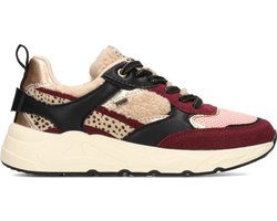 Posh by Poelman MINION Dames Sneaker - Rood met combinatie