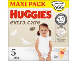 Huggies® Extra Care baby luiers, Maat 5 (11 tot 25 kg), 66 luiers met vochtindicator en Disney designs, Maxi Pack