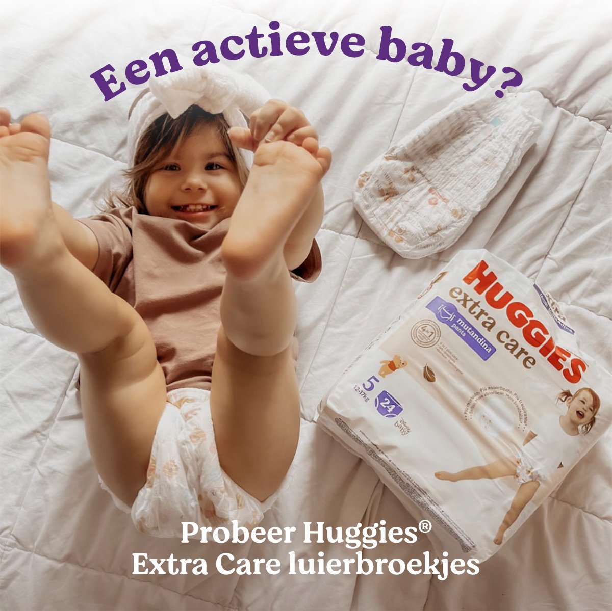 Huggies® Extra Care baby luiers, Maat 4 (8 tot 16 kg), 76 luiers met vochtindicator en Disney designs, Maxi Pack — afbeelding 6