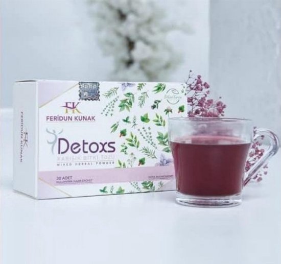 Foto: Dr feridun kunak detoxs afslank thee zeer bekend product zayiflama bitki ayi herbal weight loss tea 30 sachets maand kuur 30 thee zakjes halal rijk aan vitamines antioxidanten