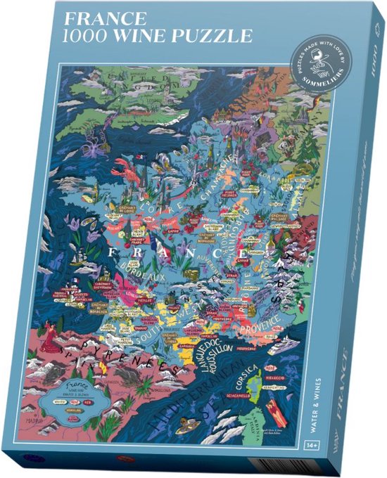 Puzzle Vin de France | Régions viticoles France | puzzle 1000 pièces