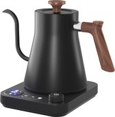 Bol.com House of Husk Gooseneck Waterkoker - Slow Coffee Kettle - Heet Water Ketel - Temperatuurregeling - Warmhoud Functie - 10... aanbieding