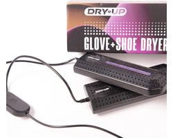 DryMup Handschoen- en Schoenendroger – Voor Bokshandschoenen & Voetbalschoenen – Geurbestrijding & Bacteriënverwijdering – Zwart