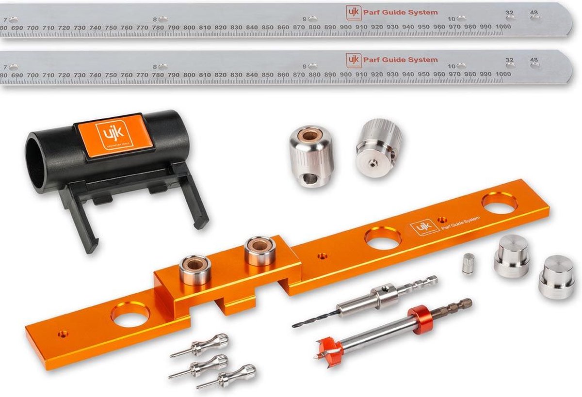 UJK Parf Mk II Guide System (PGS) - maak zelf perfecte 20 mm gatenrijen in je MFT werkblad