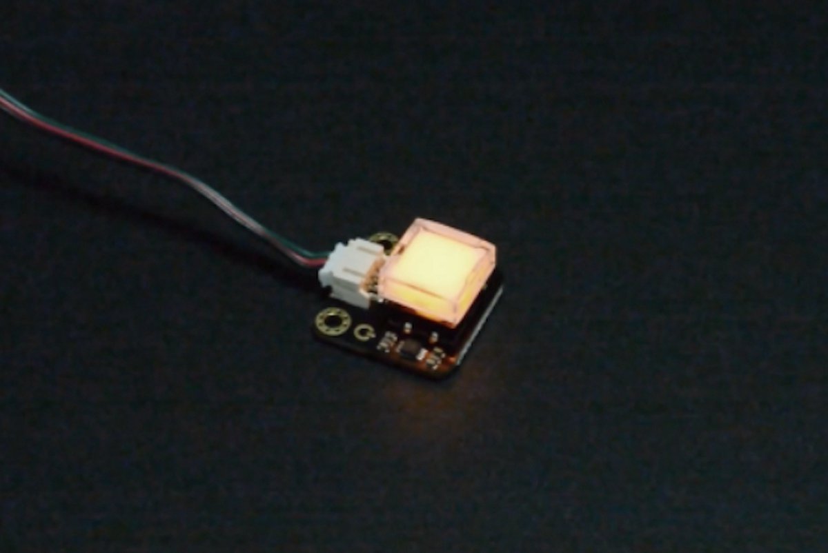 Gravity: LED-schakelaar vierkant - Geschikt voor Arduino en micro:bit DFR0789