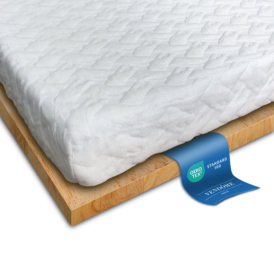 Topper Mousse Gel Vendome Dreamtime 160x200 cm, surmatelas respirant pour un sommeil réparateur, complément au lit sommier tapissier.