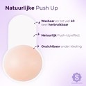 Natuurlijke Push Up tepelcovers: wasbaar, tot 40x herbruikbaar, onzichtbaar onder kleding.