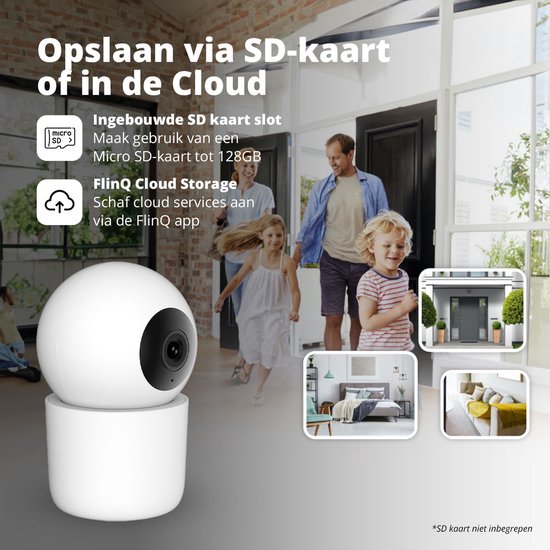 FlinQ Smart Huisdiercamera - Hondencamera met App - 2K Binnen Camera met Huisdier Detectie - Herkend Honden en Katten - Petcam voor Dieren van FlinQ — afbeelding 5