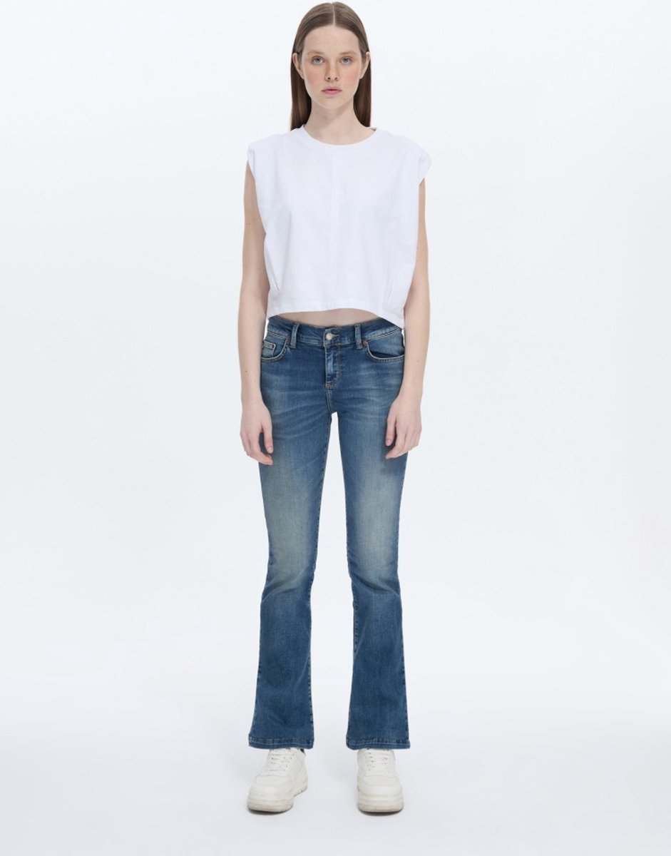 LTB Jeans Fallon Dames Flared Jean - Donkerblauw - Darla Wash