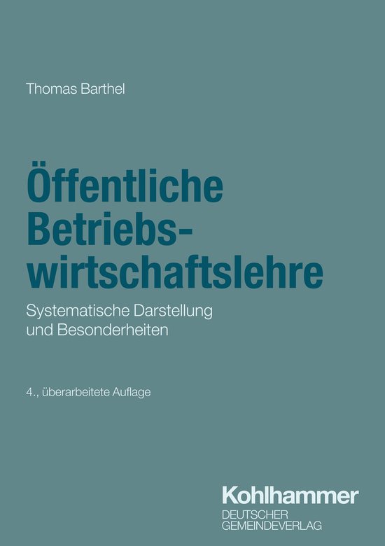 Öffentliche Betriebswirtschaftslehre - cover
