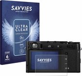 Savvies - Screenprotector voor Fujifilm X100VI - Folie Beschermfolie transparant (6 Stuks)