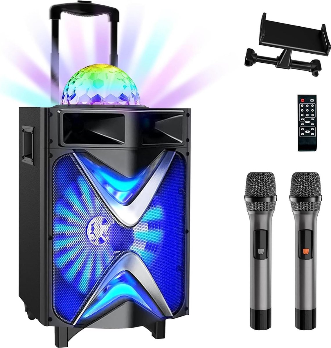 VeGue VS-108 Draadloze Karaoke Machine 10 Inch Subwoofer