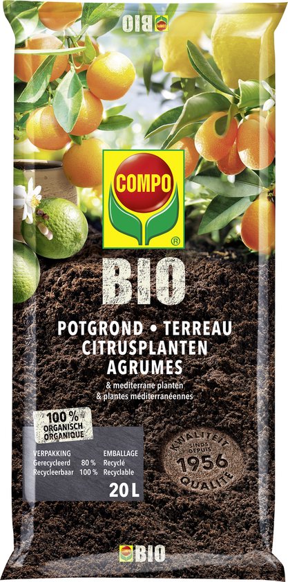 Compo Potgrond voor Citrusplanten - 100% organisch - 20L