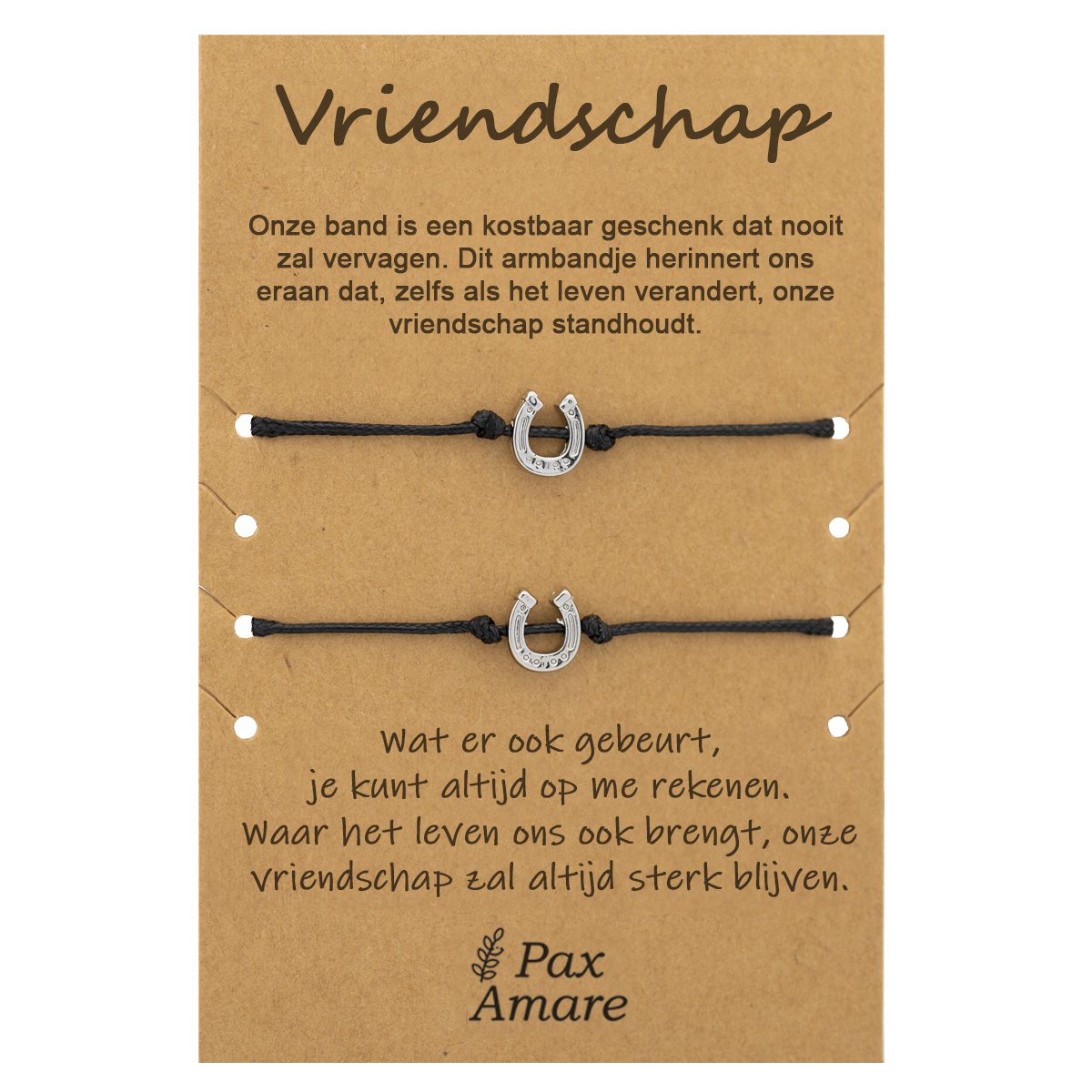 10 stuks vriendschapsarmbanden, hartarmbanden, verstelbare armbanden