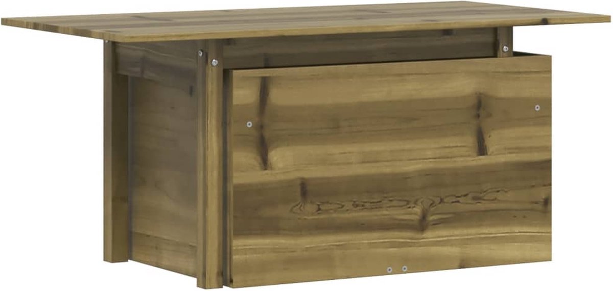 VidaXL Tuintafel 100x50x75 cm geïmpregneerd grenenhout